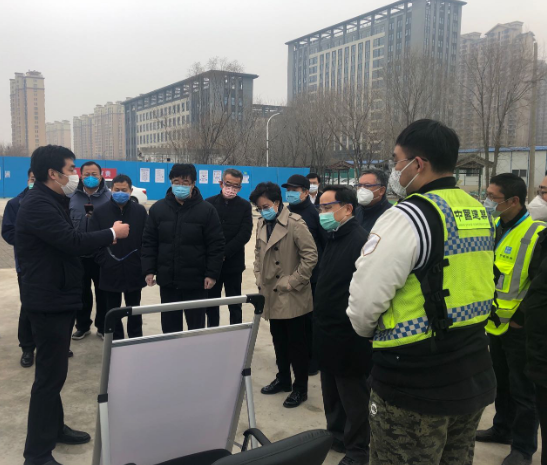 馬澤平陪同中國人民大學黨委書記、校長檢查中國人民大學通州新校區(qū)項目疫情防控、工程
